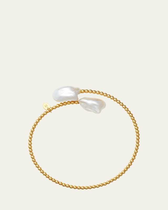 Bixby Baroque Pearl 18K Yellow Gold Beaded Bracelet